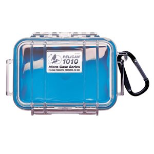 Pelican 1010 Micro Case - Clear With Blue