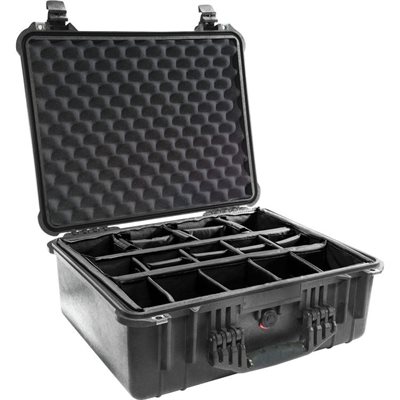 Pelican 1554Bd 1550 Case With Padded Divider Set - Black Existing Stock Only