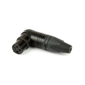 LECTRO RIGHT ANGLE XLR FEM CONNECTOR, BLACK