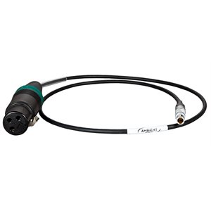 AMBIENT TC-IN cable, XLR-3F to Lemo 4-pin