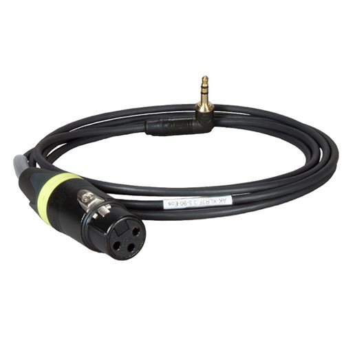 AMBIENT Adap. cable XLR-3F to 3.5 mm TRS screwlock, wired EW line in