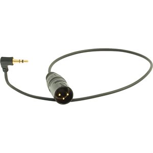 AMBIENT Adapter cable 3.5 mm TRS 90° to XLR-3M