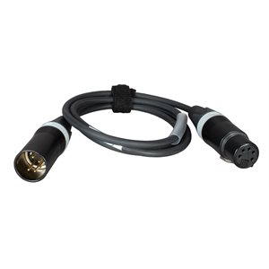 AMBIENT Stereo Micr. cable (PER4x0,25) XLR-5F to XLR-5M, length 1 m