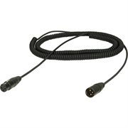 Ambient Recording Coiled microphone cable mono XLR3F to XLR3M, 100 to 410 cm