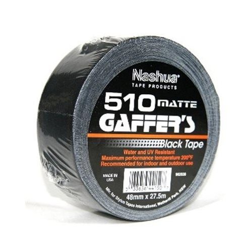 Nashua 510 Matte Gaffer Tape - Black 48mm x 27.5m