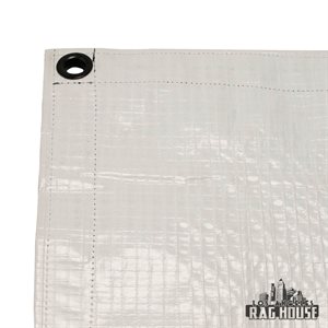 LA Rag House Textile 8x8' Griffolyn Black / White