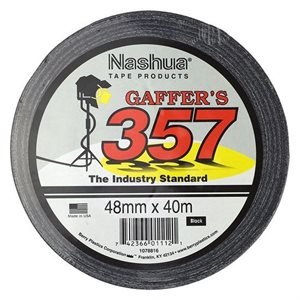 Nashua 357 Gaffer's Tape - Black 48mm x 40m