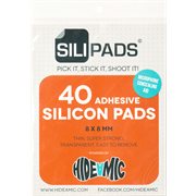 Sili-pads, 40 super adhesive transparent silicon glue pads