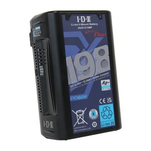 IDX DUO-C198P 193Wh Li-ion V-Mount Battery with 2x D-Taps & 1x USB-C