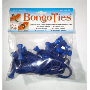 BongoTies ALL-BLUE 10-pack