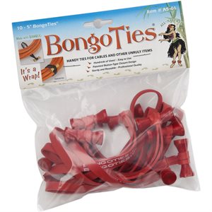 BongoTies ALL-RED 10-pack