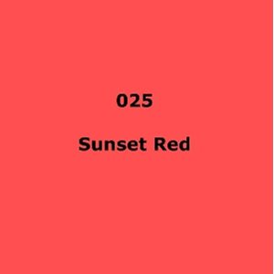 LEE Filters 025 Sunset Red Sheet 1.2m x 530mm