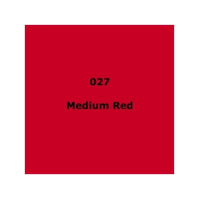 LEE Filters 027 Medium Red Sheet 1.2m x 530mm