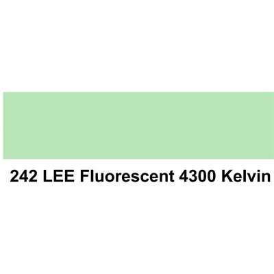 LEE Filters 242 Lee Fluroescent 4300K Sheet 1.2m x 530mm