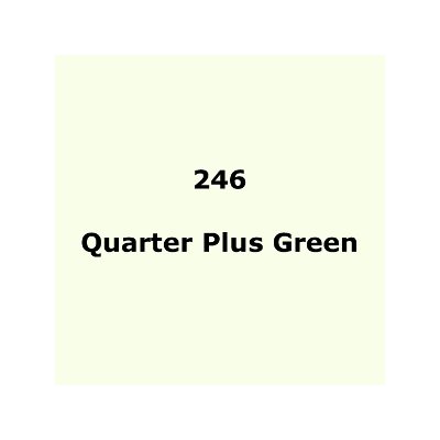 LEE Filters 246 Quarter Plus Green Sheet 1.2m x 530mm