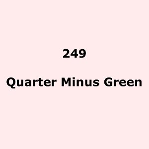 LEE Filters 249 Quarter Minus Green Sheet 1.2m x 530mm