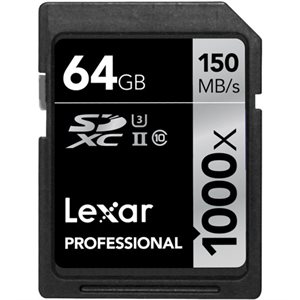 LEXAR PRO SDHC 64GB 1000X