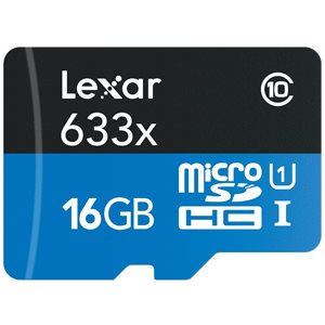 LEXAR 16GB MICRO SD 633 W ADAPTOR
