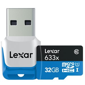 LEXAR 32GB MICRO SD 633 W ADAPTOR