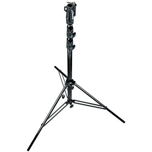 Manfrotto 126BSUAC Heavy Duty Air Cushioned Steel Cine Stand, Black - 3.3m