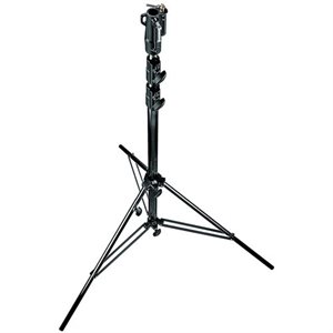 Manfrotto 126BSUAC Heavy Duty Air Cushioned Steel Cine Stand, Black - (3.3m