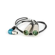 LECTRO CABLE, TA5F TO 2) XLRM, 20" FOR SR / 5P TO EXT. CAMERA INPUTS