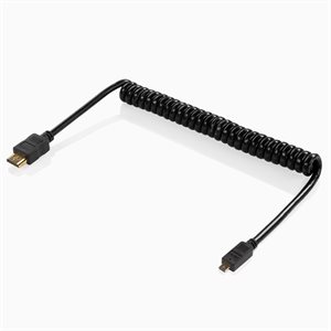 SHAPE 4k 2.0 HDMI to micro HDMI male coiled cable