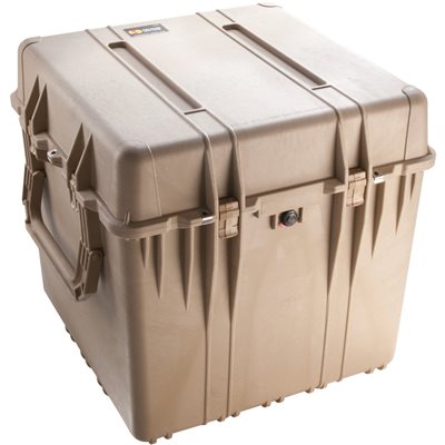 Pelican 370 Cube Case With Dividers - Desert Tan