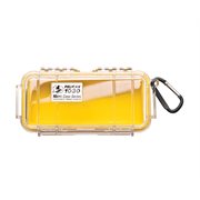 Pelican 1030 Micro Case - Clear With Yellow