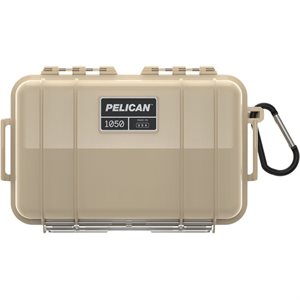 Pelican 1050 Micro Case - Desert Tan With Black