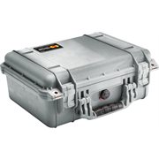 Pelican 1450 Case With Padded Dividers - Silver