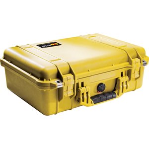 Pelican 1500 Case With Padded Divider Set - Yellow