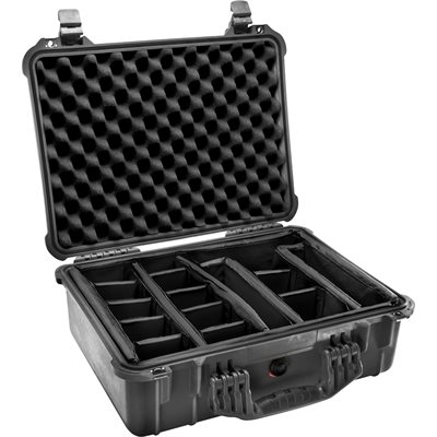 Pelican 1520 Case With Padded Divider Set - Black