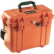 Pelican 1430 Case With Office Divider And Lid Organiser - Orange