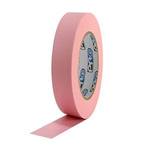 PRO Tape Pro 46 Pink Colored Crepe Paper Masking Tape 1" 54m / 60YRD - 3" Core