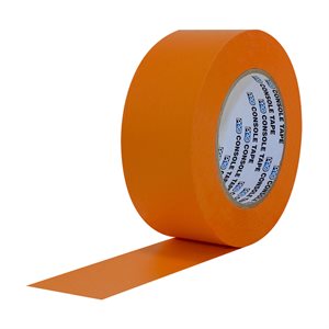 Pro Tape Paper Console Tape Fluorescent 1" Orange 54m / 60yd -3" Core