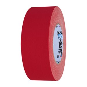 Pro Tapes® Pro Gaff 2" 50m / 55yds Red Cloth 3" Core