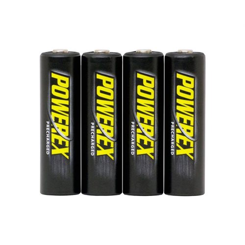 Maha Powerex Precharged AA 2600 mAh batteries, 4pack with case