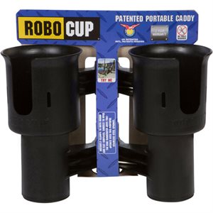 RoboCup Dual-Cup Portable Caddy - Black
