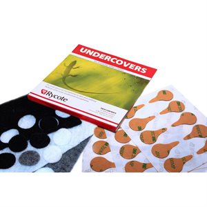 Rycote Undercovers, Mixed Colours - 30 Undercovers & 30 Stickies Original
