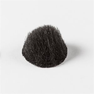 Rycote Overcovers Advanced Fur Discs for Lavalier Microphones 100-Pack, Black
