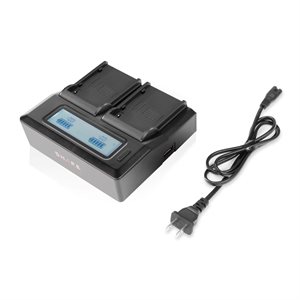 SHAPE BP dual LCD charger for Canon battery