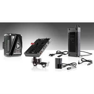 SHAPE 98Wh Battery Kit J-Box power and charger for Canon 5D, 7D, Blackmagic Pocket cinema 4k, LP-E6