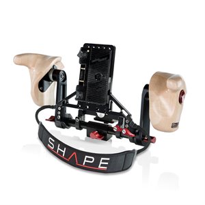 SHAPE W-ICON2A Wireless Director'S Kit Wooden Handles Anton Bauer Plate