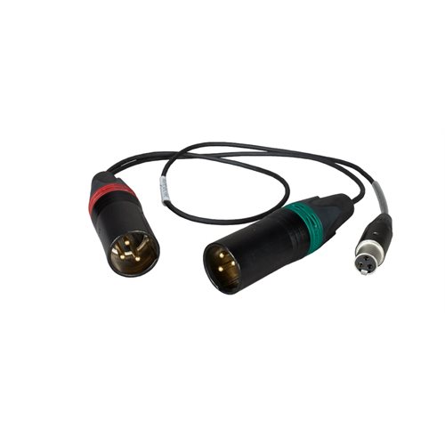 AMBIENT Adapter cable TA3F to 2x XLR3M, unbalanced, 45 cm (18")