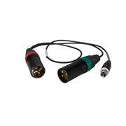 AMBIENT Adapter cable TA3F to 2x XLR3M, unbalanced, 45 cm (18")