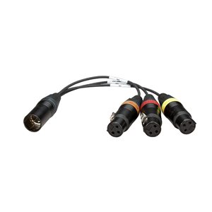 AMBIENT Double-MS adapter, 3x XLR-3F to XLR-7M