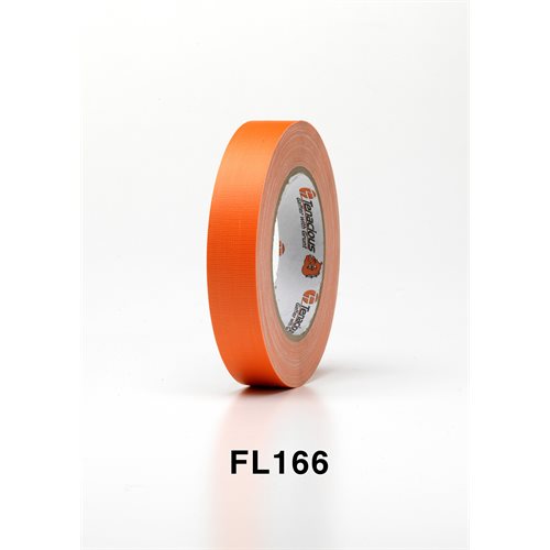 Tenacious FL166 Fluoro Orange Cloth Matt Tape 48mm x 25m