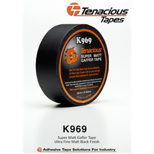 Tenacious K969 Super Matt Gaffer Tape Black 48mmx30m