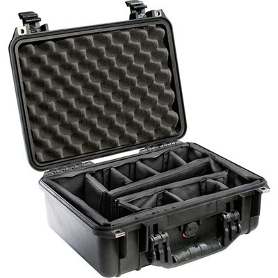 Pelican 1450 Case With Padded Dividers - Black